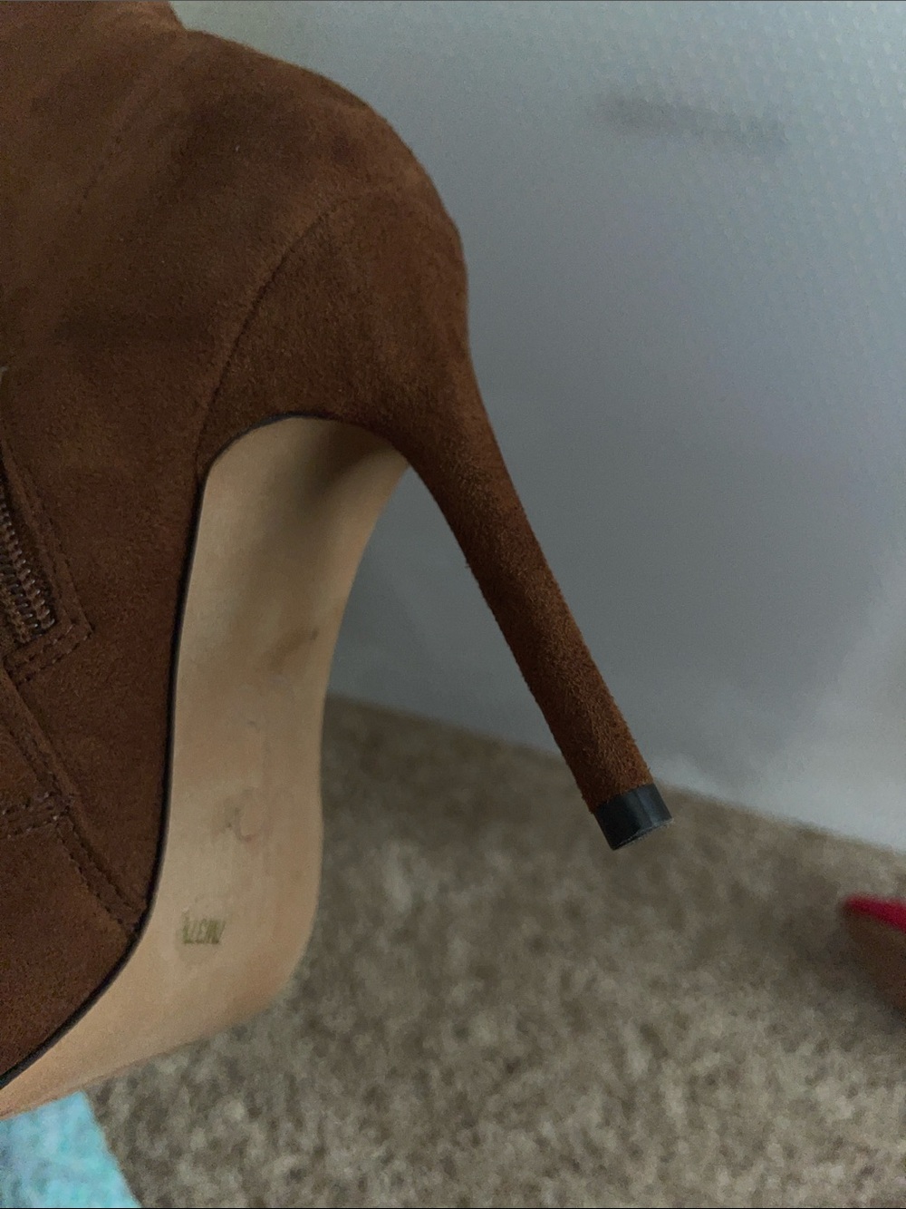 Jessica Simpson Chestnut Suede Pointed-Toe Ankle Booties - Picture 5 of 6
